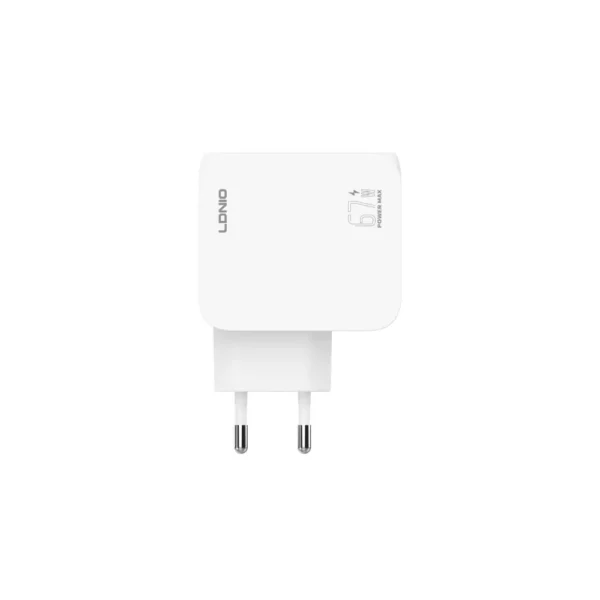 Ldnio Q7-Mi 67W GaN Fast Charger 3-Port USB-C Power Adapter